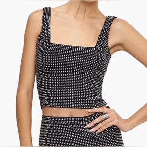 Good American Crystal Tank Top